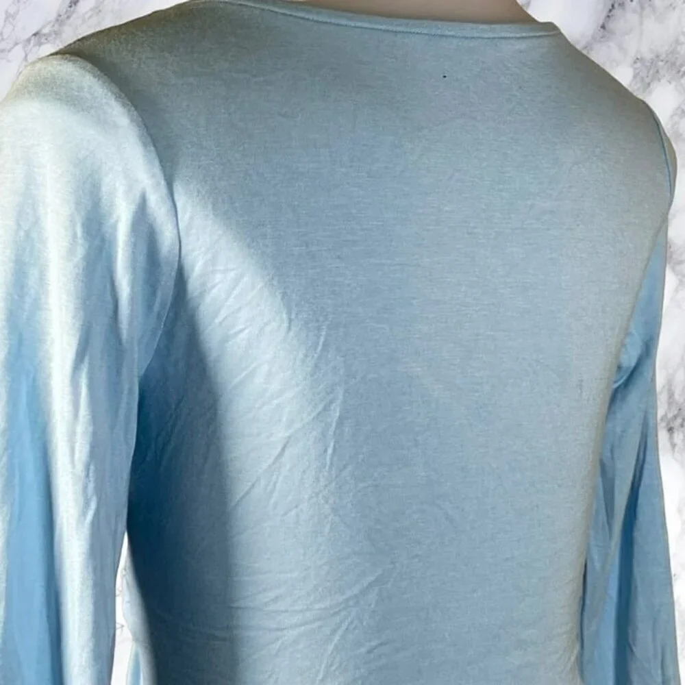 Superdown Matilda Wrap Crop Top - Baby Blue